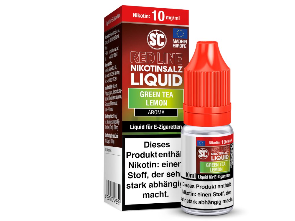 SC - Red Line - Green Tea Lemon - Nikotinsalz Liquid